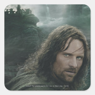Aragorn und Ringwraiths Quadratischer Aufkleber