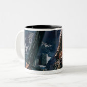 Aragorn With Army Zweifarbige Tasse (Vorderseite Links)