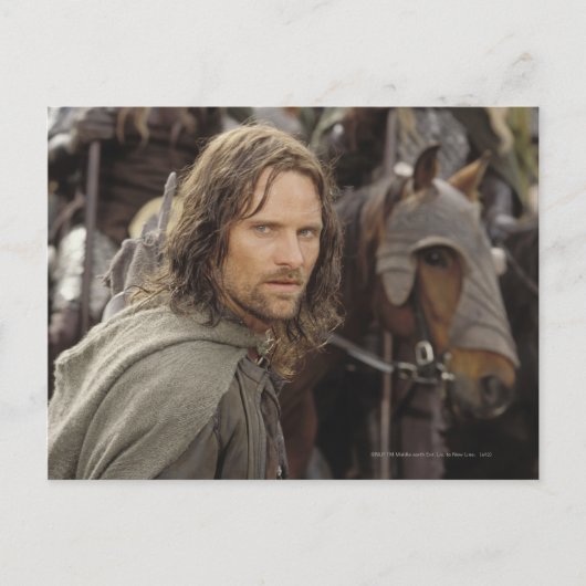 Aragorn with horse postkarte (Vorderseite)