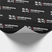 Arakawa Tonwaren umgekehrtes Wort-Logo-Packpapier Geschenkpapier (Ecke)