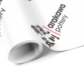 Arakawa Tonwaren-Wort-Logo-Packpapier Geschenkpapier (Rolleneckpunkt)