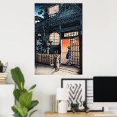 Araki Gasse in Yotsuya von Tsuchiya Koitsu Poster (Heimbüro)