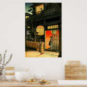 Araki Street in Yotsuya Tsuchiya Koitsu 1935 Poster (Küche)