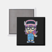 Arale Norimaki Dr Slump Manga Anime Cartoon Lover Magnet (Vorderseite/Rückseite)