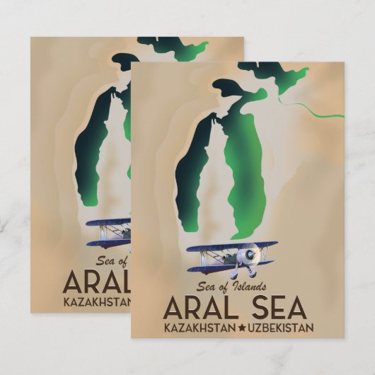 Aralsee-Reiseplakat (Vorne/Hinten)