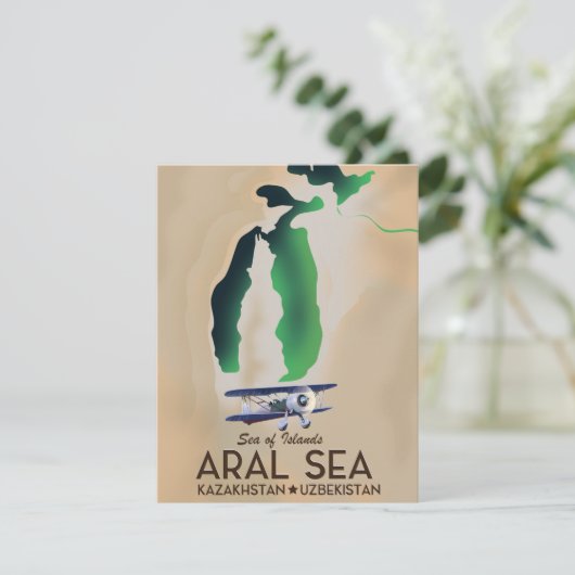 Aralsee-Reiseplakat (Stehend Vorderseite)