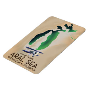 Aralsee-Reiseplakat Magnet