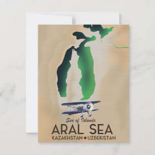 Aralsee-Reiseposterkarte