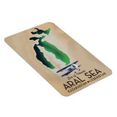 Aralsee-Reiseposterkarte Magnet (Rechte Seite)