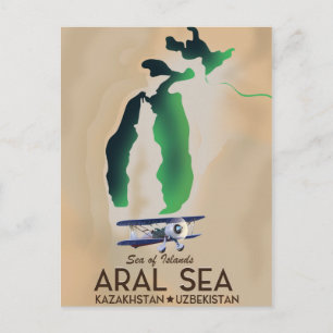 Aralsee-Reiseposterkarte Postkarte