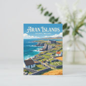 Aran-Inseln Irland Postkarte (Stehend Vorderseite)