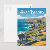 Aran-Inseln Irland Postkarte (Vorne/Hinten)