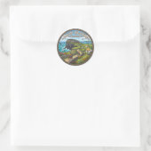Aran-Inseln Irland Runder Aufkleber (Tasche)