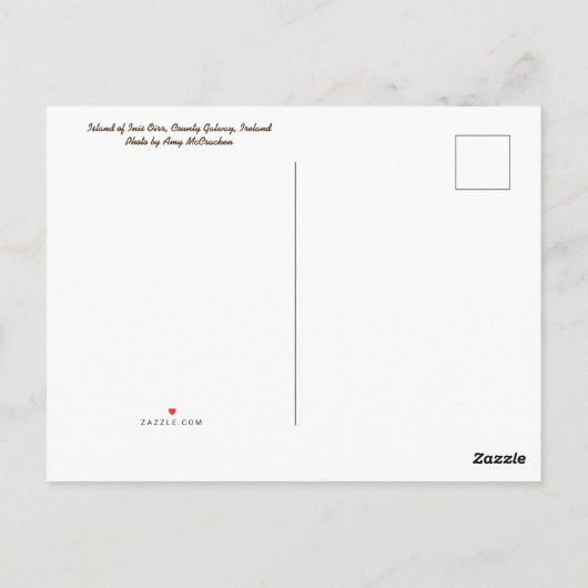 Aran Island Postkarte (Rückseite)