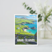 Aran Islands Ireland Travel Postkarte (Stehend Vorderseite)