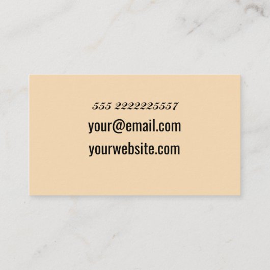 Arancini Italien Kochen Koch Personalisiert Visitenkarte (Rückseite)