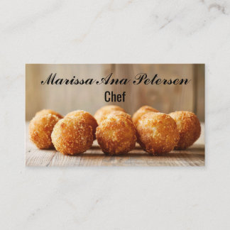 Arancini Italien Kochen Koch Personalisiert Visitenkarte