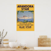 Arandora Star Cruise Ship Poster Vintage Maritime (Küche)