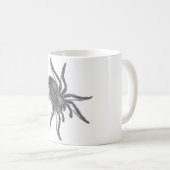 Aranea Avicularia, schwarze kubanische Spinne Kaffeetasse (VorderseiteRechts)