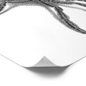 Aranea Avicularia, Schwarzer Kubanischer Spider Poster (Ecke)