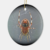 Araneus-Kugel-Weber-Spinnen-Weihnachtsverzierung Keramikornament (Links)