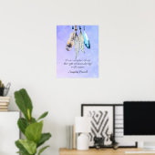 Arapaho Native American Proverb mit Feathers Poster (Heimbüro)