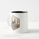 Arapaho und Roosevelt National Forests Bären Zweifarbige Tasse (Vorderseite Links)