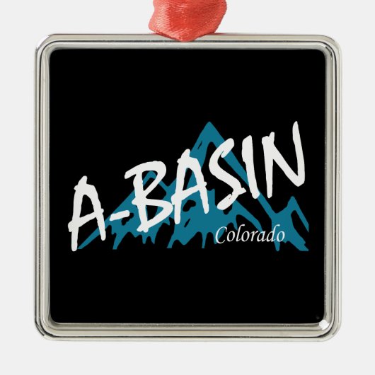 Arapahoe Basin Colorado Berge Ornament Aus Metall (Vorne)