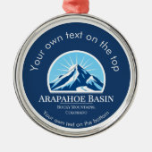 Arapahoe Basin Colorado Ski Medaille Ornament Aus Metall (Vorne)