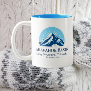 Arapahoe Basin Colorado Skigebiet Souvenir Zweifarbige Tasse