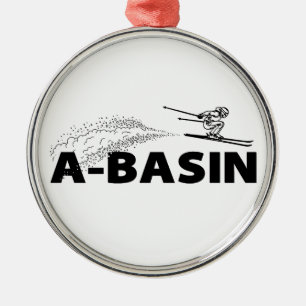 Arapahoe Basin Colorado Skispringer Ornament Aus Metall