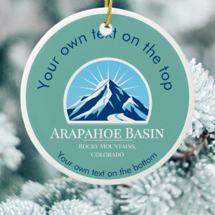 Arapahoe Basin Colorado Weihnachten Keramik Ornament