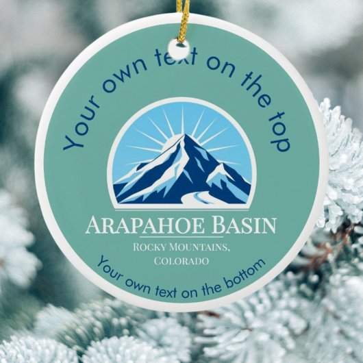 Arapahoe Basin Colorado Weihnachten Keramik Ornament