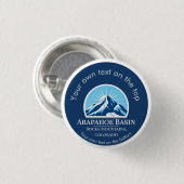 Arapahoe Basin Rocky Mountains Colorado Ski Button (Vorne & Hinten)