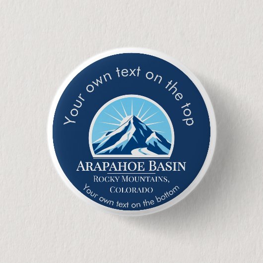 Arapahoe Basin Rocky Mountains Colorado Ski Button (Vorderseite)