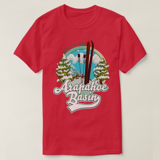 Arapahoe Basin Utah Ski T-Shirt (Design vorne)