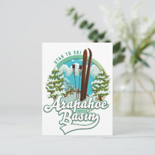 Arapahoe Basin Utah Skilogo Postkarte