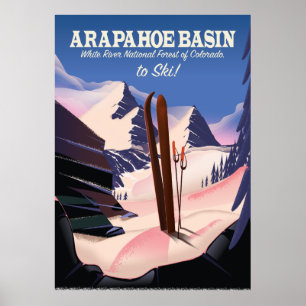 Arapahoe Basin,White River National Forest Skigebi Poster