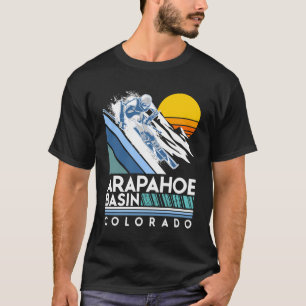 Arapahoe Becken Colorado Retro Ski Hoodie T-Shirt