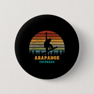 Arapahoe Becken Colorado Vintag Sun Snowboarding S Button