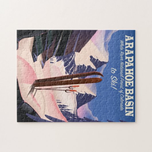 Arapahoe-Becken, Nationalwaldskigebiet Weißfluss Puzzle (Horizontal)