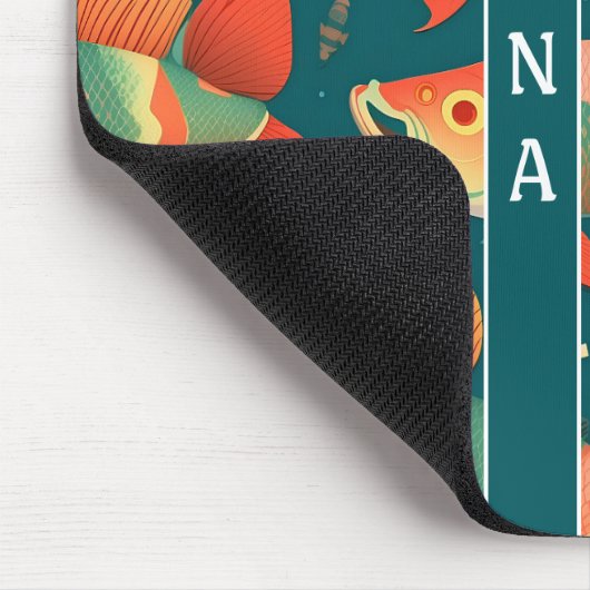 Arapaima Geometric Colorful Custom Muster Mousepad (Ecke)