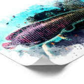 Arapaima Monster Fisch Pirarucu Paichu Poster (Ecke)