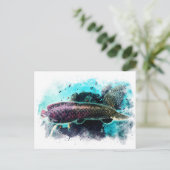 Arapaima Monster Fisch Pirarucu Paichu Postkarte (Stehend Vorderseite)