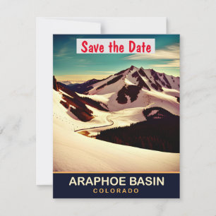 Araphoe-Becken, Colorado, Travel Postcard Save The Date