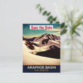 Araphoe-Becken, Colorado, Travel Postcard Save The Date (Stehend Vorderseite)