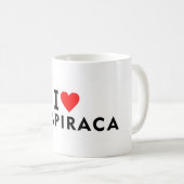 Arapiraca Brazil love city heart like travel Kaffeetasse (VorderseiteRechts)