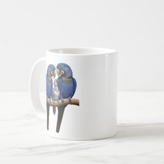 Arara azul kaffeetasse (Vorderseite Links)