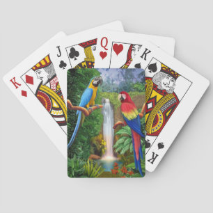 Arara-Tropenpapageien Spielkarten