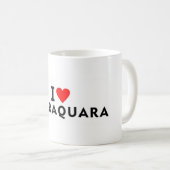 Araraquara Brazil love city heart like travel Kaffeetasse (VorderseiteRechts)